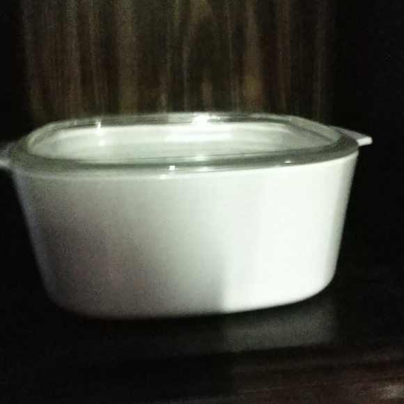 #4 VINTAGE Corningware Just White Dutch Oven w Lid - Picture 2 of 5